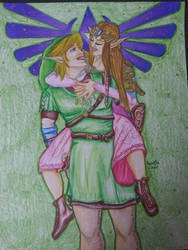 Link and Zelda Couple Portrait