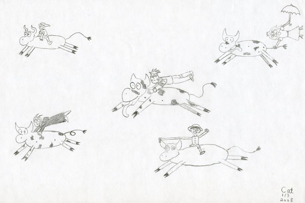 Chocobo Racing Drawing Cow Racing by Metal--Chocobo on DeviantArt