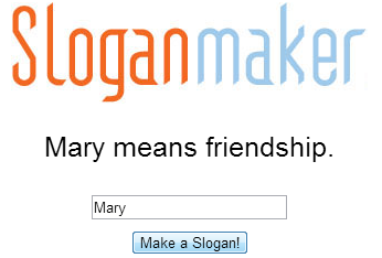 Mary slogans