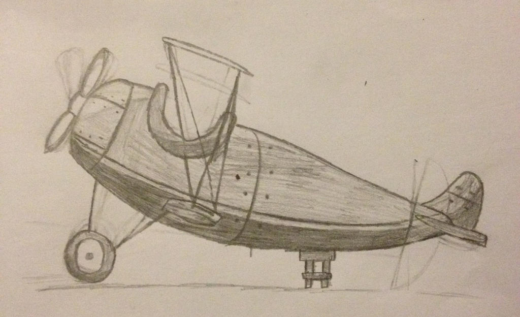 Biplane Sketch 