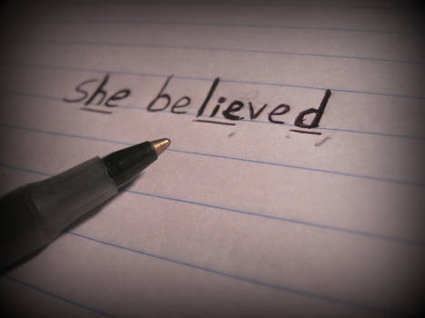 sHe beLIEveD