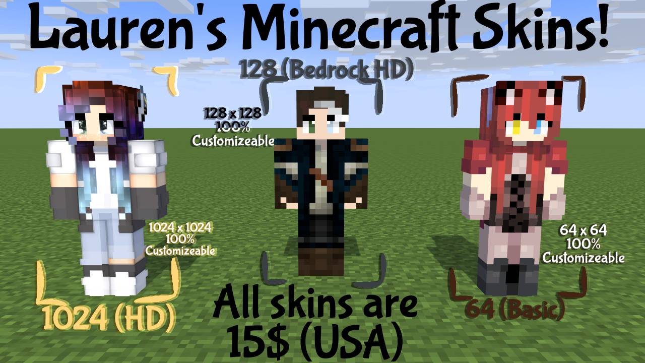 128 Minecraft Skins