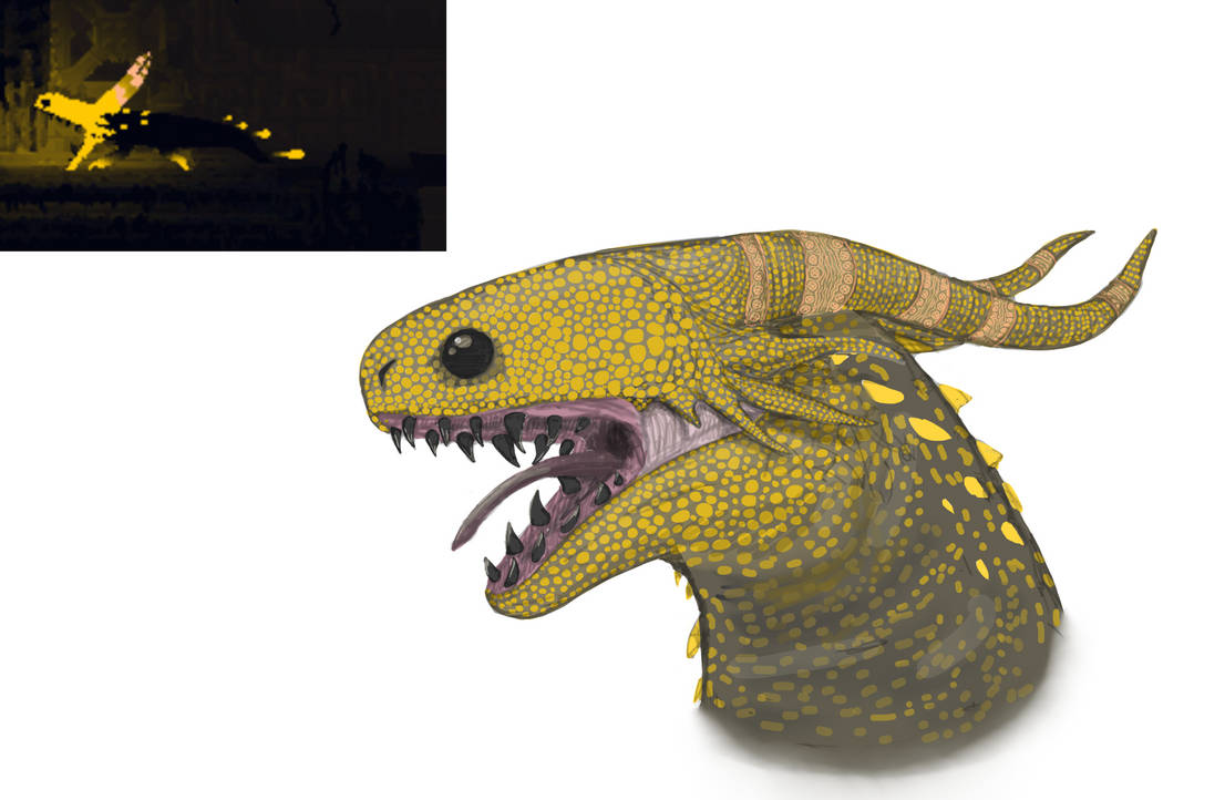 Rain World: Yellow Lizard by TenebrianMenagerie on DeviantArt