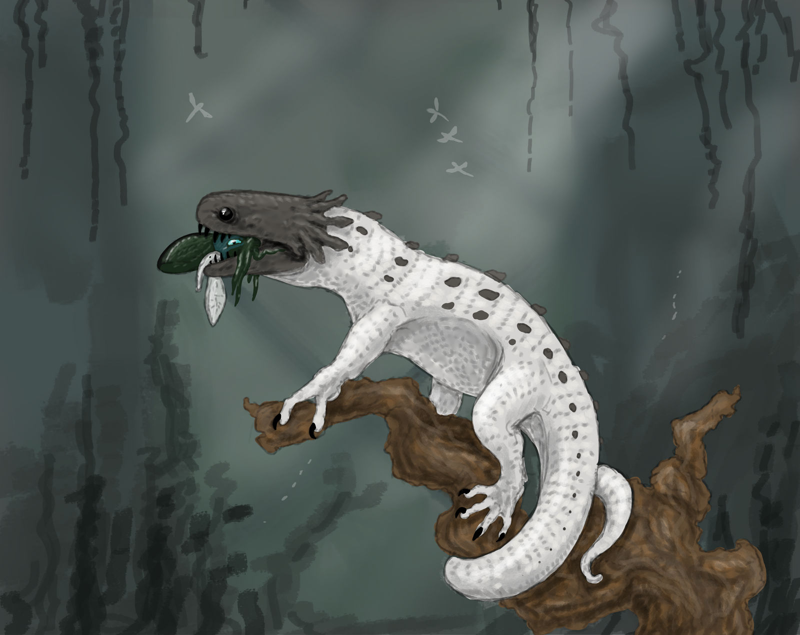 Rain World: White Lizard by TenebrianMenagerie on DeviantArt
