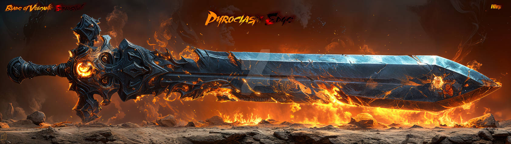 Blade of Volcanic Explosion: Pyroclasm Edge by K4IForge on DeviantArt