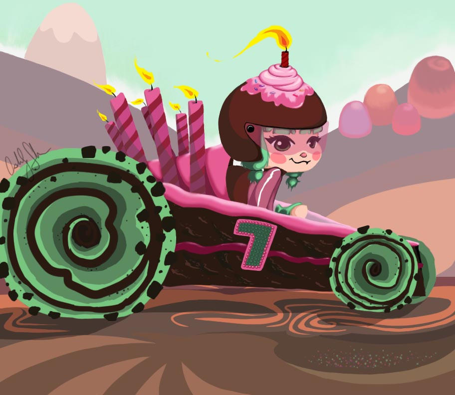 Candlehead the Racer by artistsncoffeeshops on DeviantArt