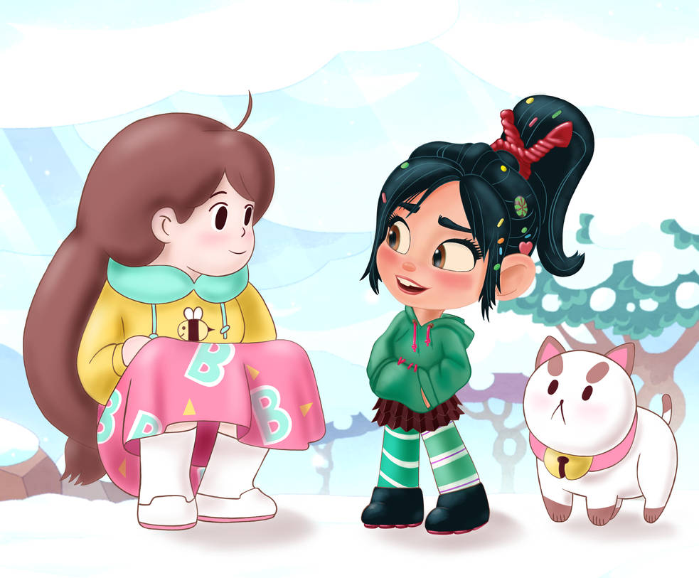 Vanellope Rabbit Vanellope with Bee and Puppycat by artistsncoffeeshops on DeviantArt