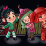 Vanellope, Candlehead, and Jubileena