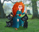 Merida and her Brothers... Cubs