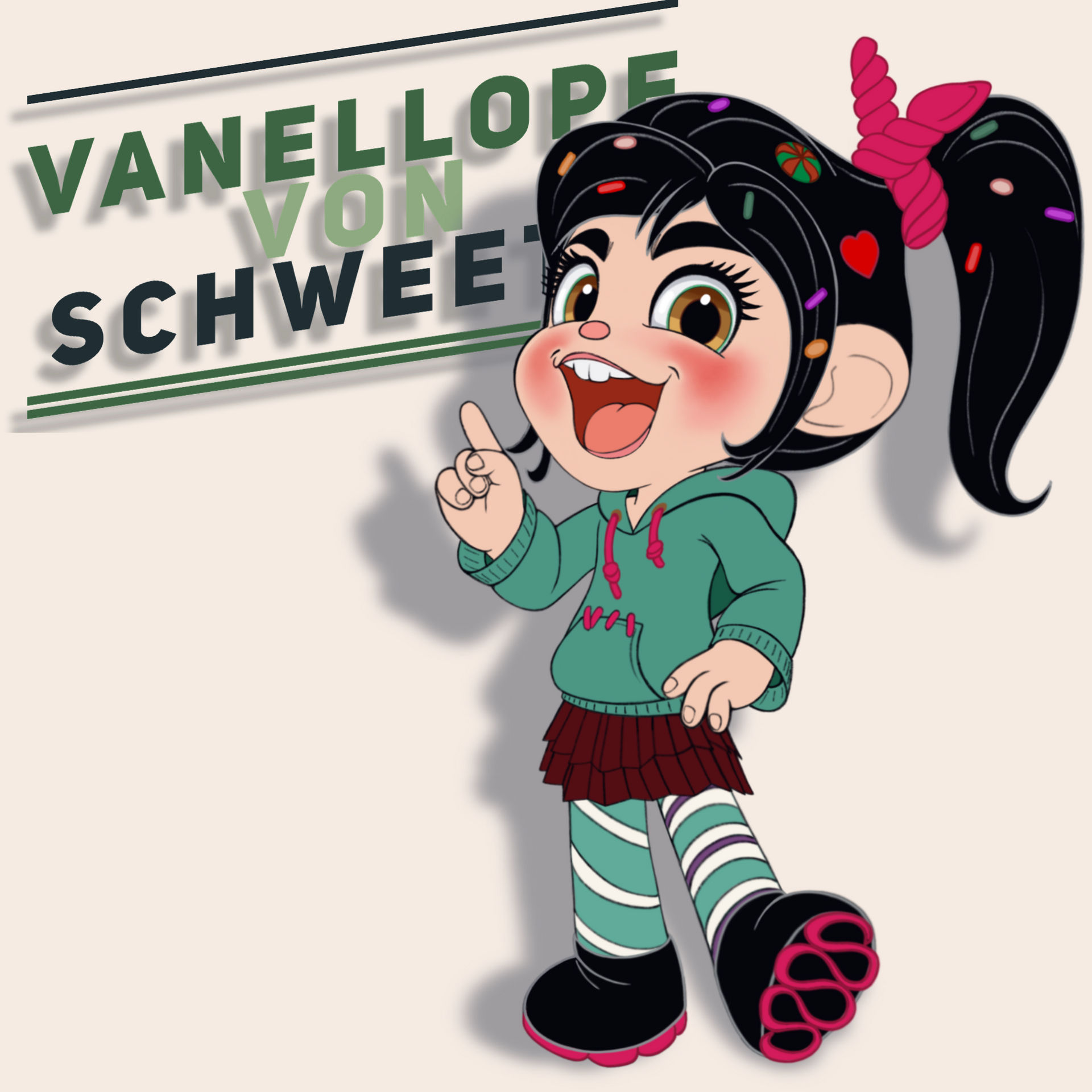 Vanellope Von Schweetz by BridgetteandCody on DeviantArt