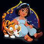 Princess Jasmine and Rajah