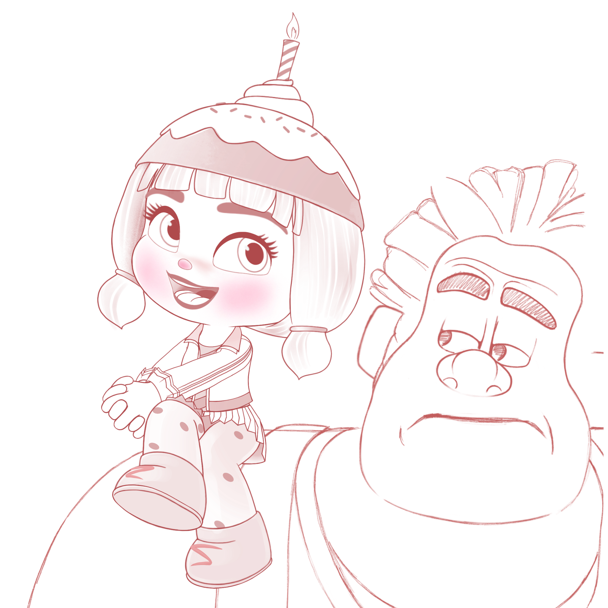 Candle Head Reket Ralph Candlehead and Ralph by artistsncoffeeshops on DeviantArt