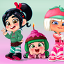 Vanellope Taffyta and Candlehead