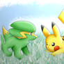 Pikachu and Electrike -600th devitation?-