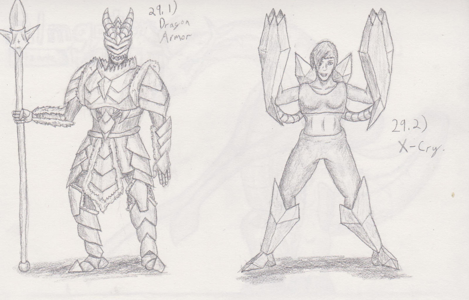Figure 29 - Dragon Armor and X-Cry