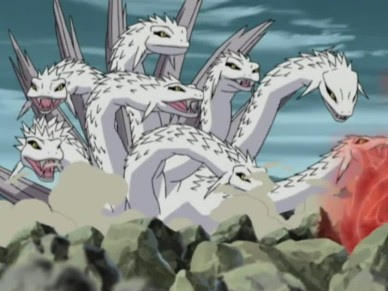 Eight Headed Serpent jutsu Orochimaru