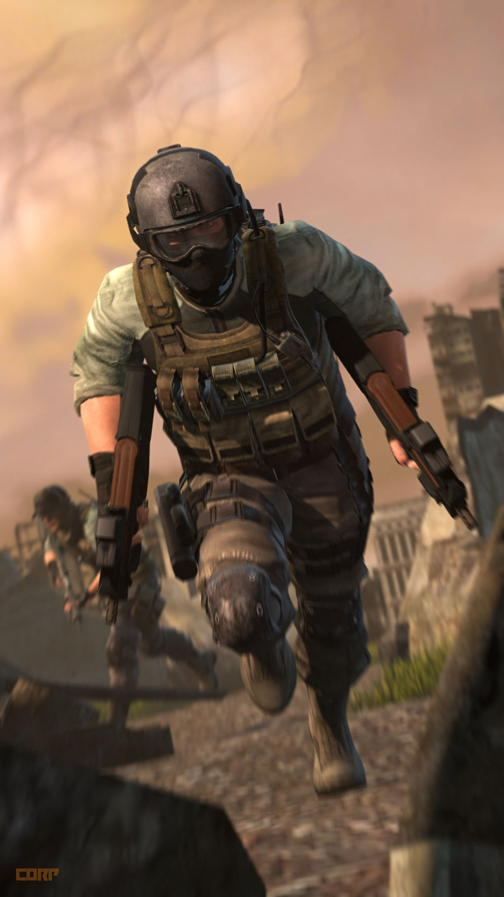 Dual Wielding P90 Dude By Corpcurpkorp On Deviantart