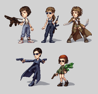 pixel ladies