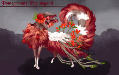 [On hold] Pomegranate kitsunegami