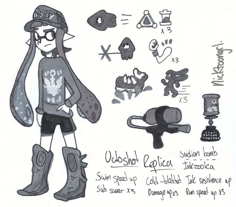 Splatoon Build 01 Octoshot/Tentatek Splattershot by NicktoonGrl on