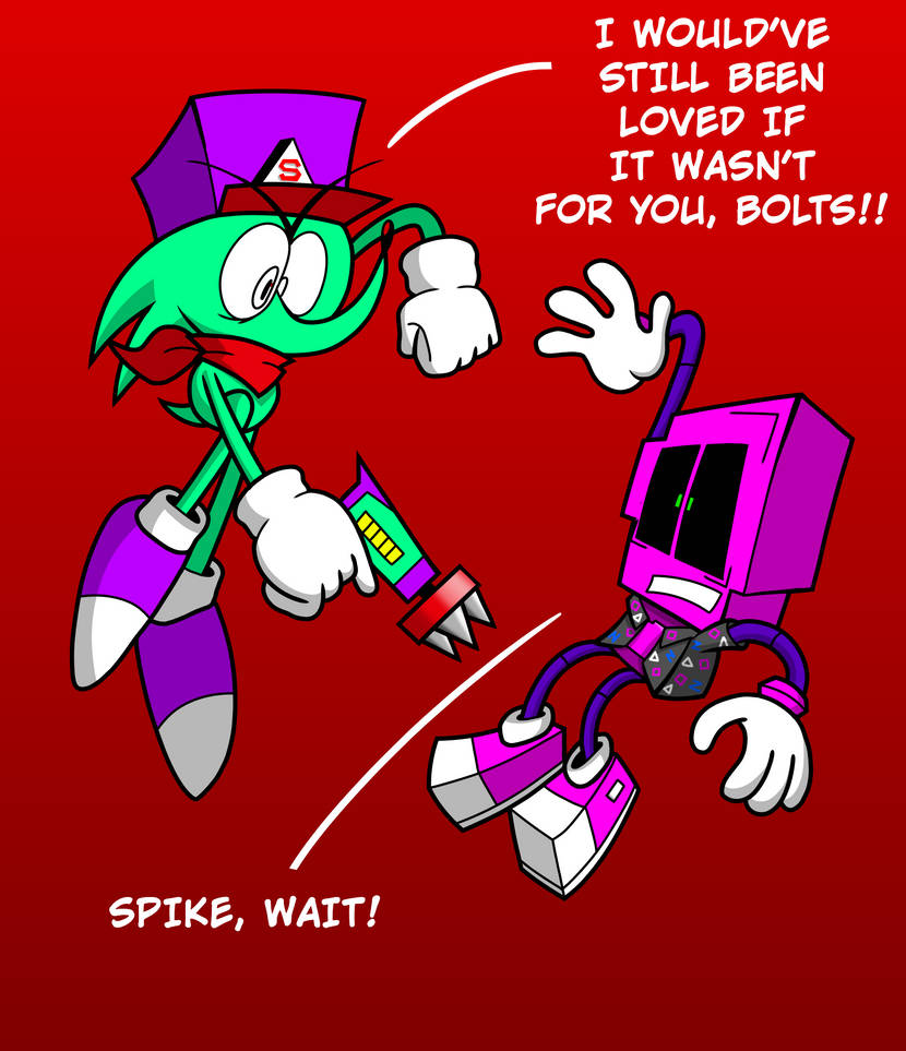 P.I.X. Vs. Spike by Pac-Stick on DeviantArt