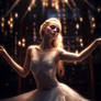 Ballerina under light