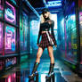 Cyberpunk-couturea-vibrant-tartan-mini-skirt-overl