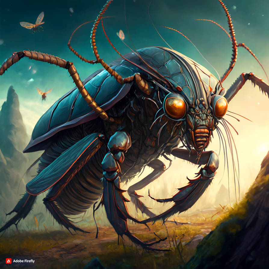 Dynamite Insect Firefly Giant insects fighting 8k resolution conce by ...