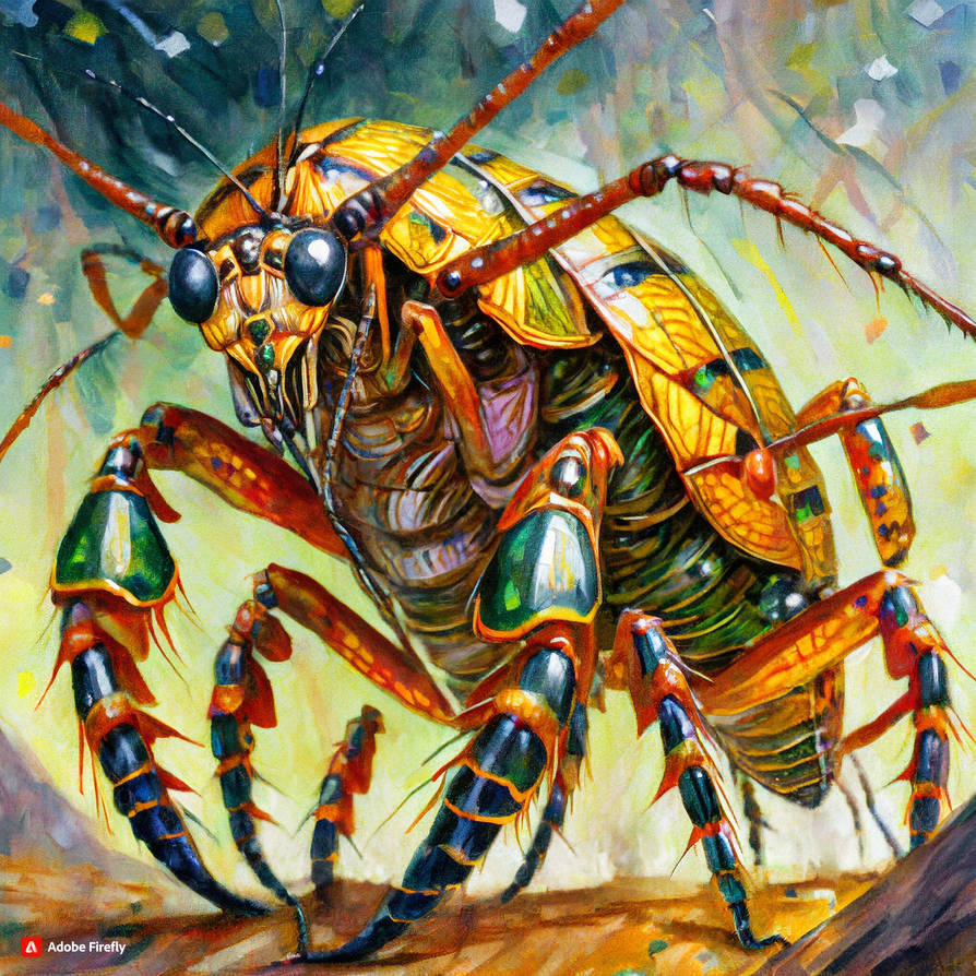 Firefly Giant insects fighting 8k resolution conce by ...