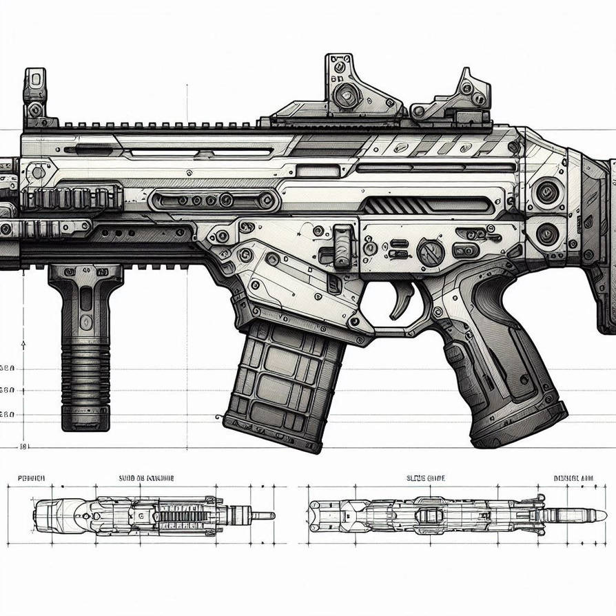 Drawing/design Ruler Gun Gun Design by Ertugrul1967WestWood on DeviantArt