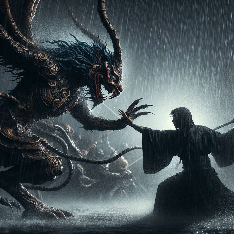 Tengu fights demon by Ertugrul1967WestWood on DeviantArt