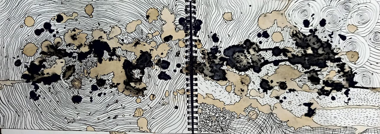 Maps Ink Drawing Map with ink, tea and coffee by EastWorks on DeviantArt