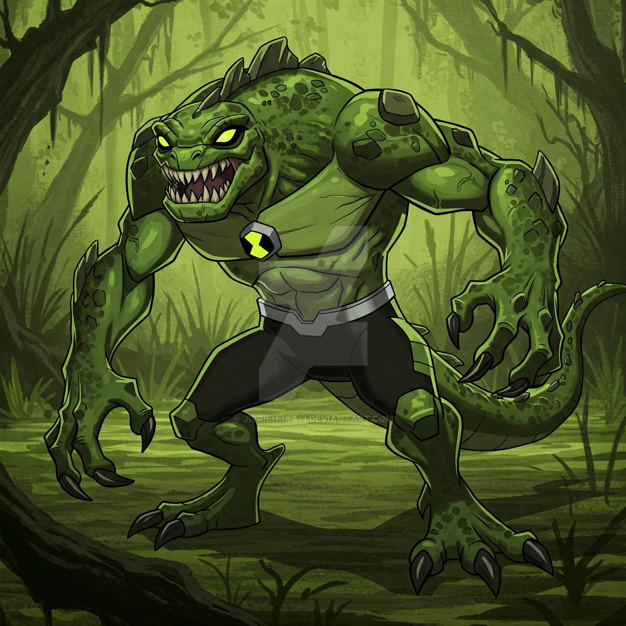 Ben Lizard Lizard as a Ben 10 alien (Buff version) by jibrishjaali on DeviantArt
