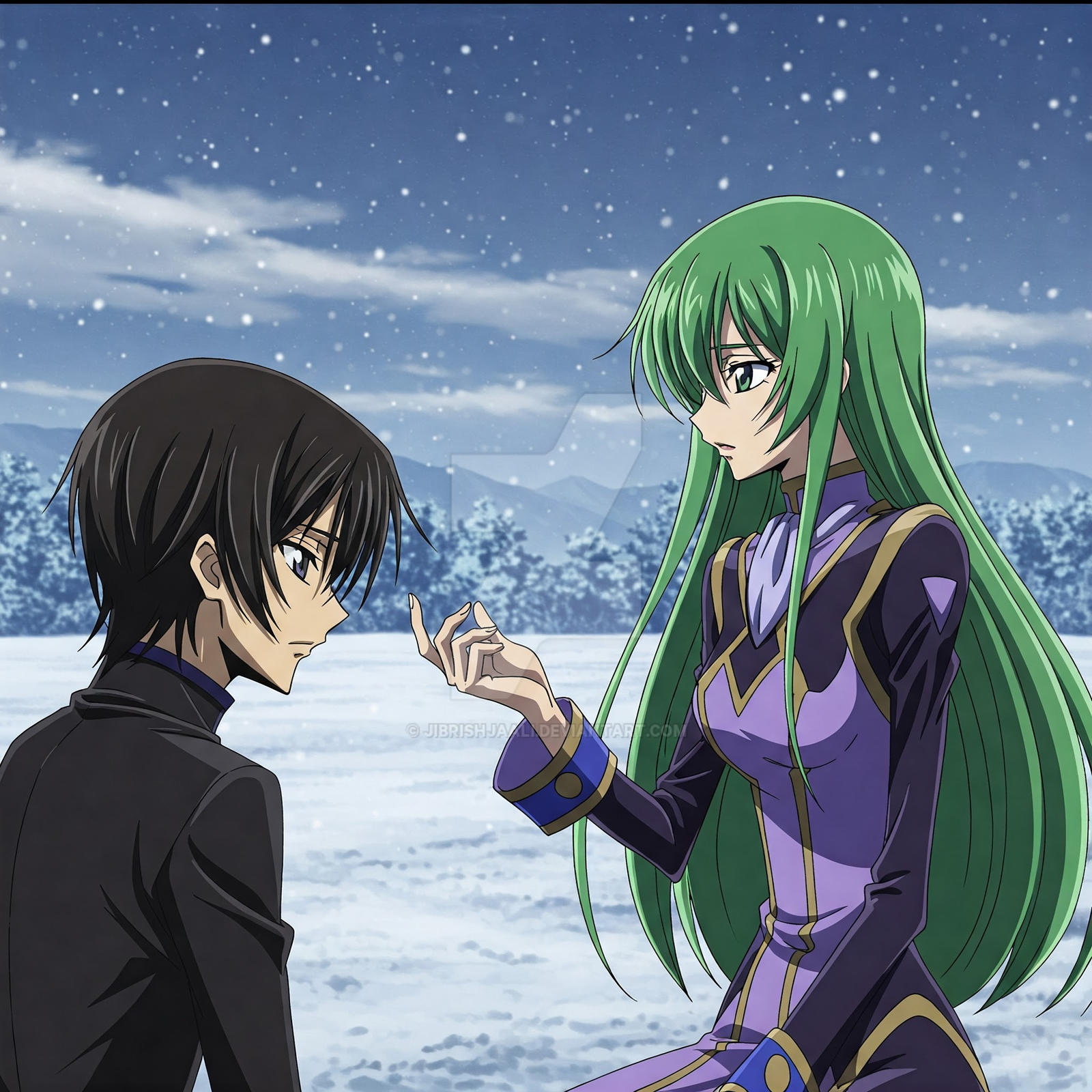 C2 and Lelouch discussing philosophy by jibrishjaali on DeviantArt