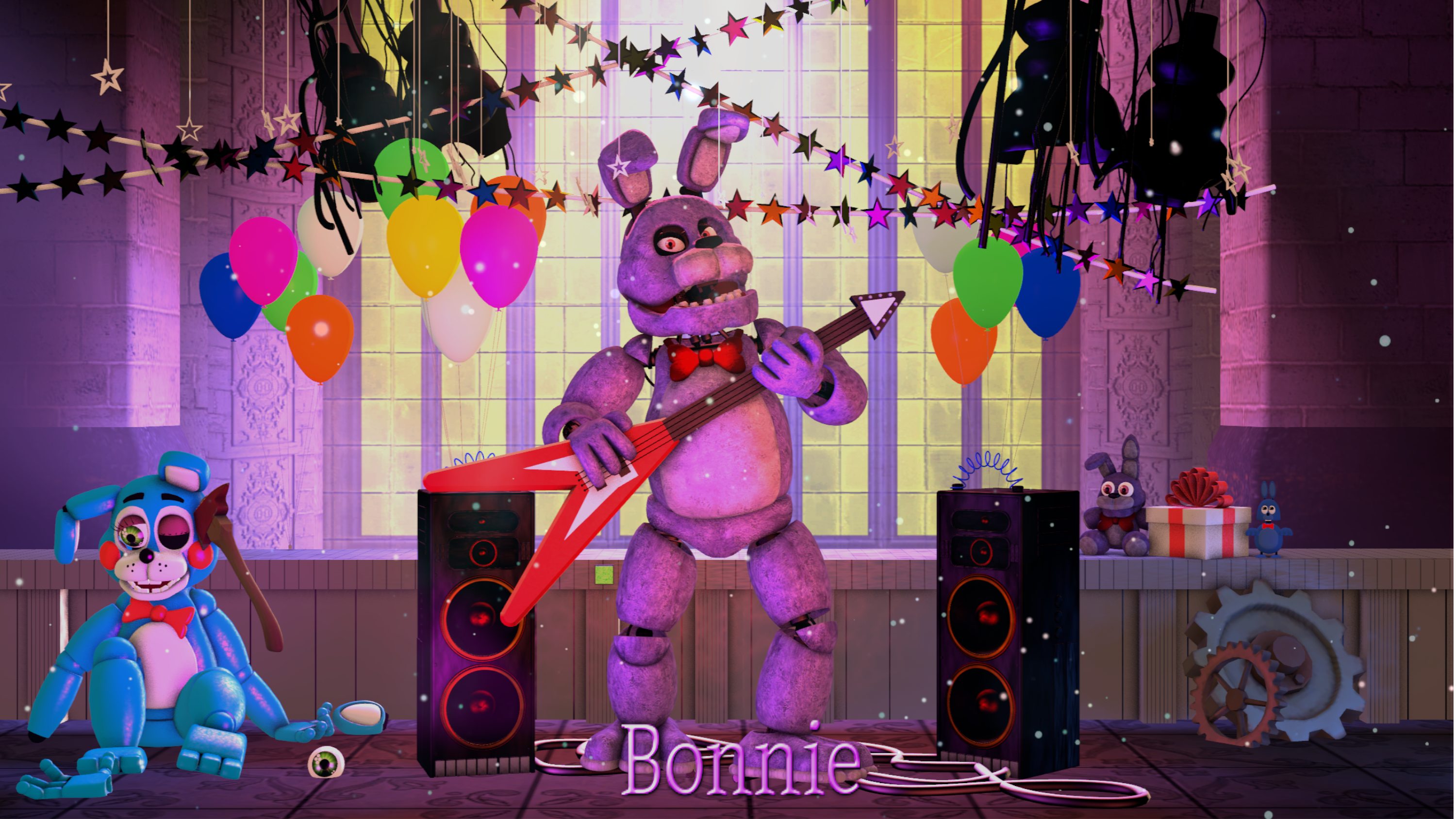 Remaking FNAF encyclopedia #02, Bonnie The Bunny in 2023