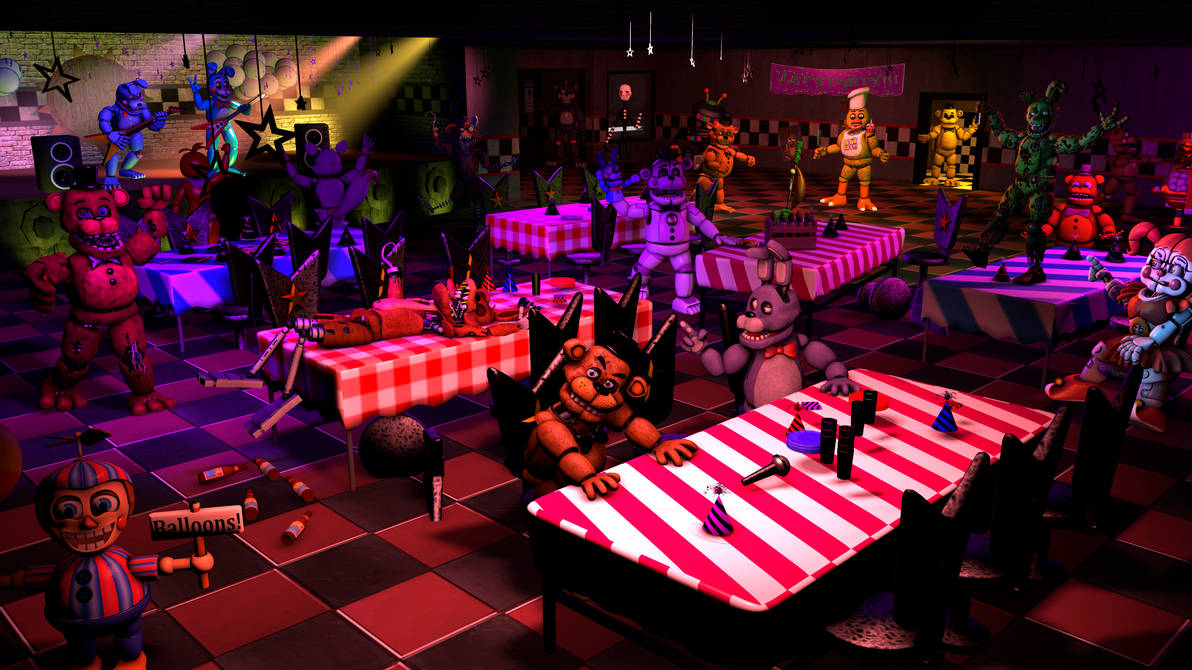 Fnaf Sfmwhen Theres A Party At Freddys Place By Cloudcake54 On Deviantart 