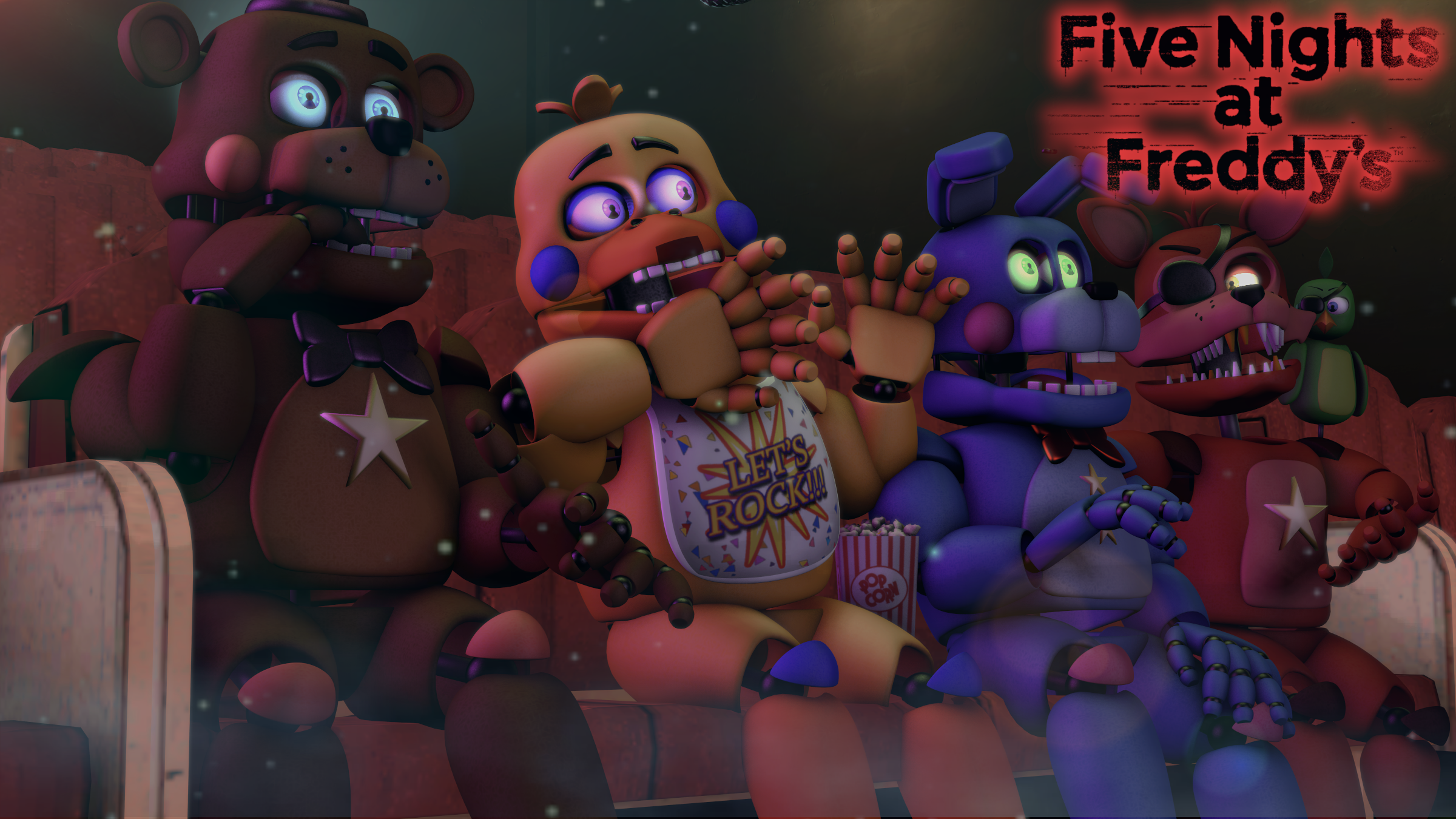 FNaF 7 Trailer [CARTOON ANIMATRONICS] by LaliTheFoxC4D on DeviantArt