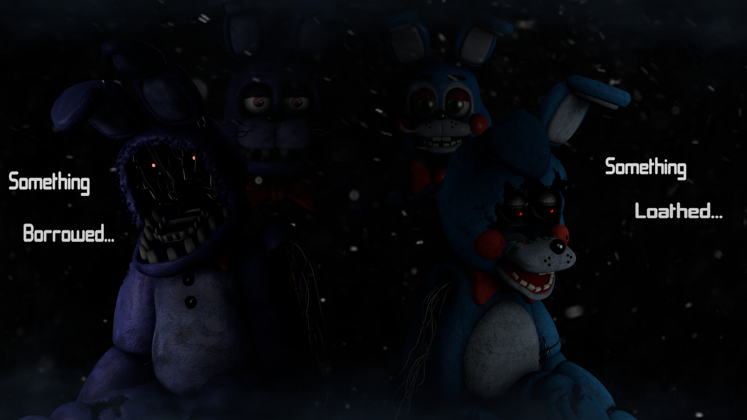 FNAF: Forgotten Memories Cover (B/W) by NightmareAllieCat on DeviantArt