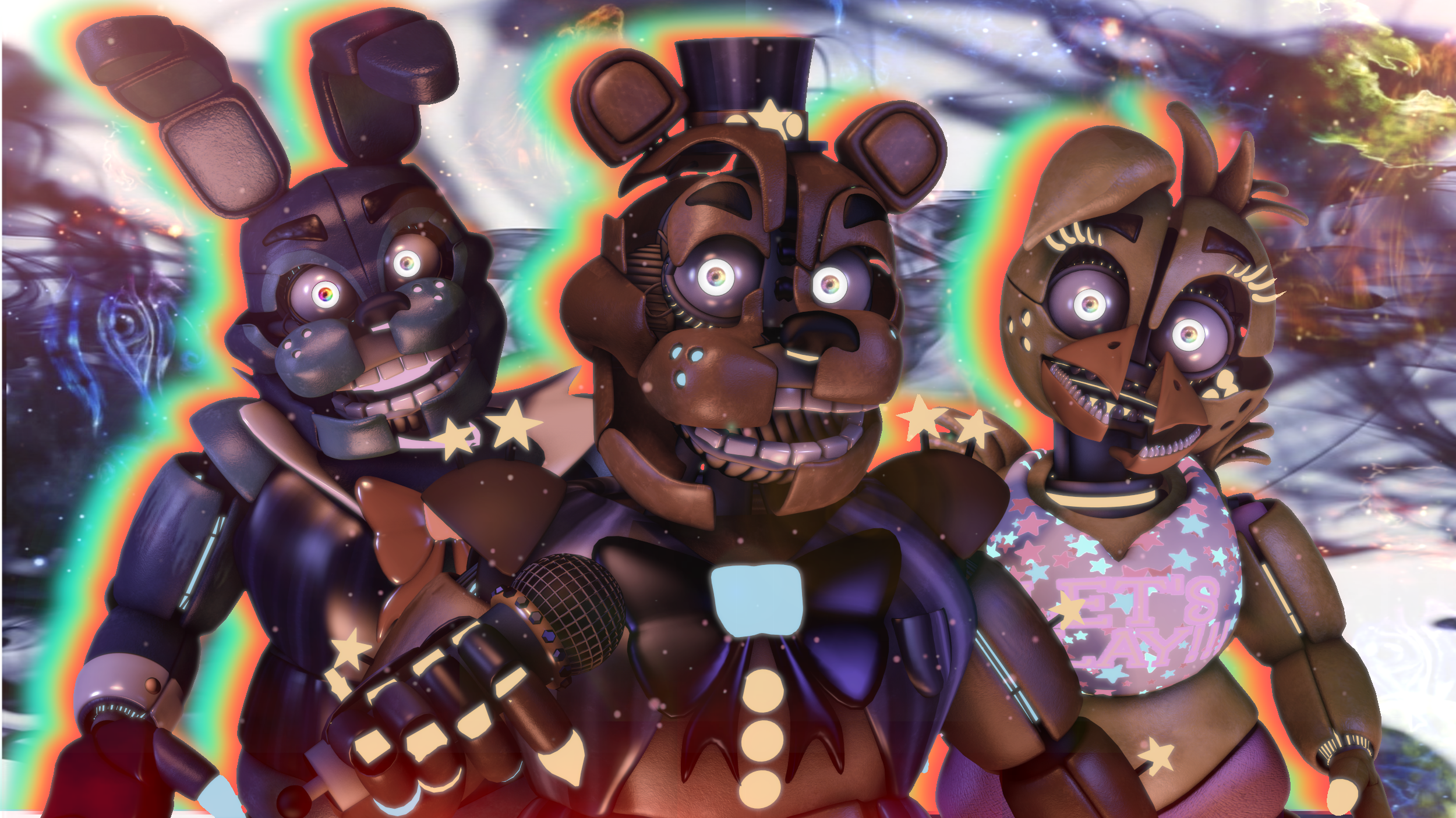 SHOCK! (FNaF World Blender) by FnaFcontinued on DeviantArt