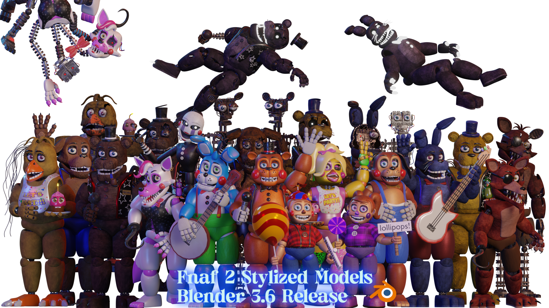 Fnaf 2 Enhanced Morphs - Skymods