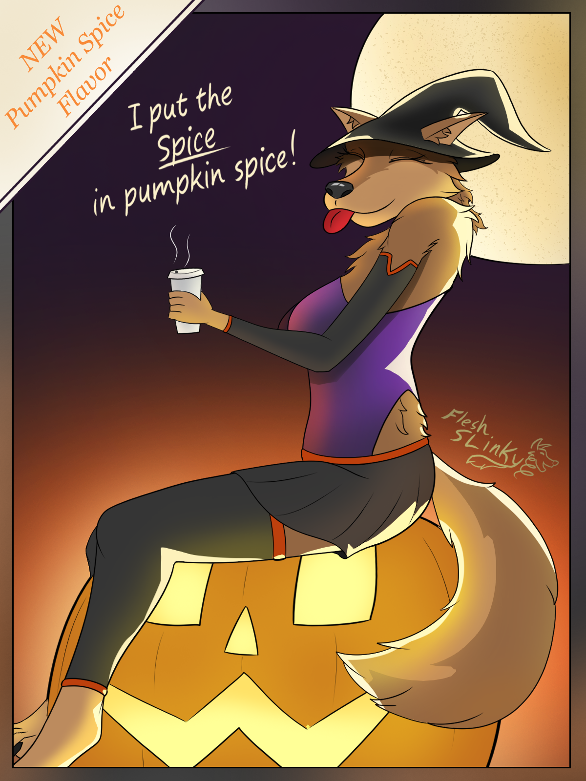 Pumpkin Spice Wolf