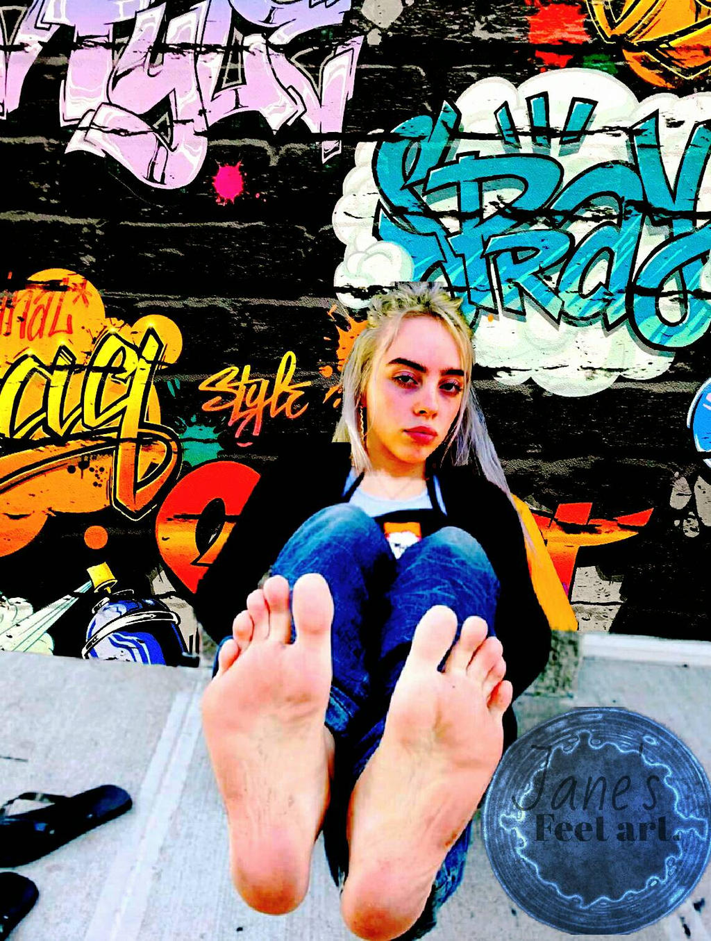 Billie Eilish feet colection 01 by JanesFeetArt on DeviantArt