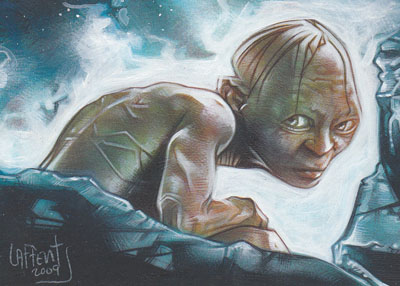 Gollum Sketch Card