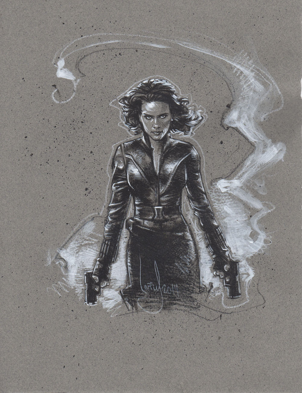 Black Widow Drawing