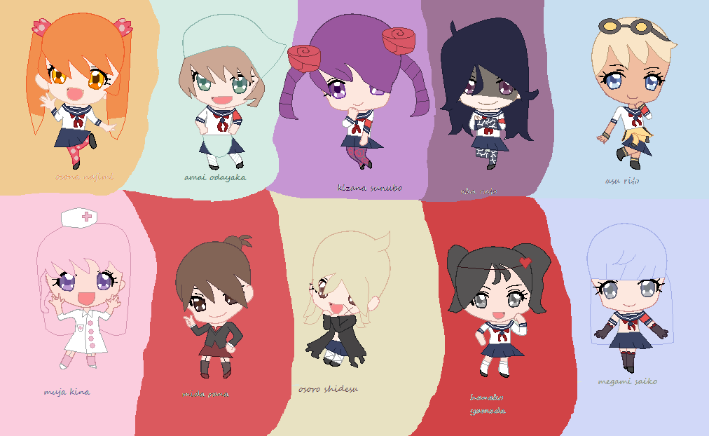 Yan Sim Characters Rivals Yandere Sim Rivals by macattackforever on DeviantArt