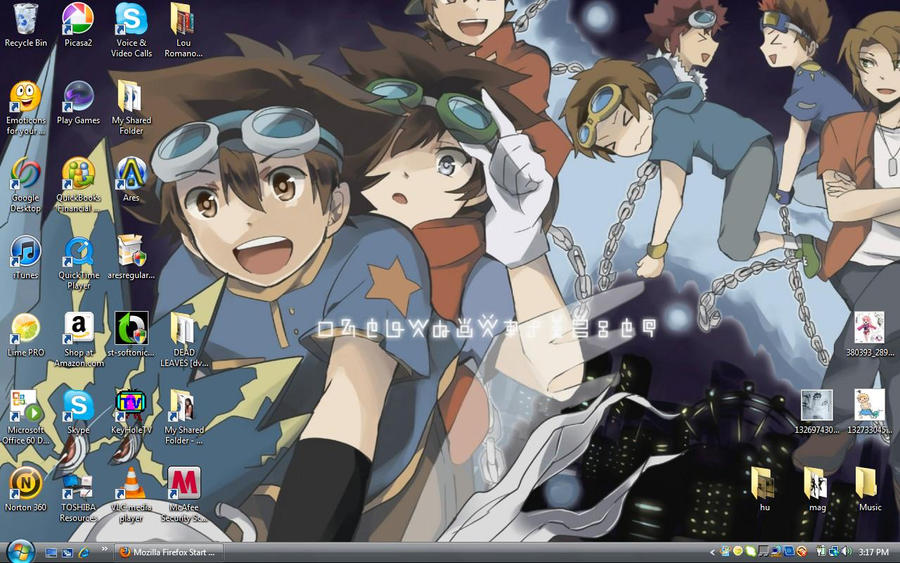 Digimon goggle heads desktop by maggifan on DeviantArt