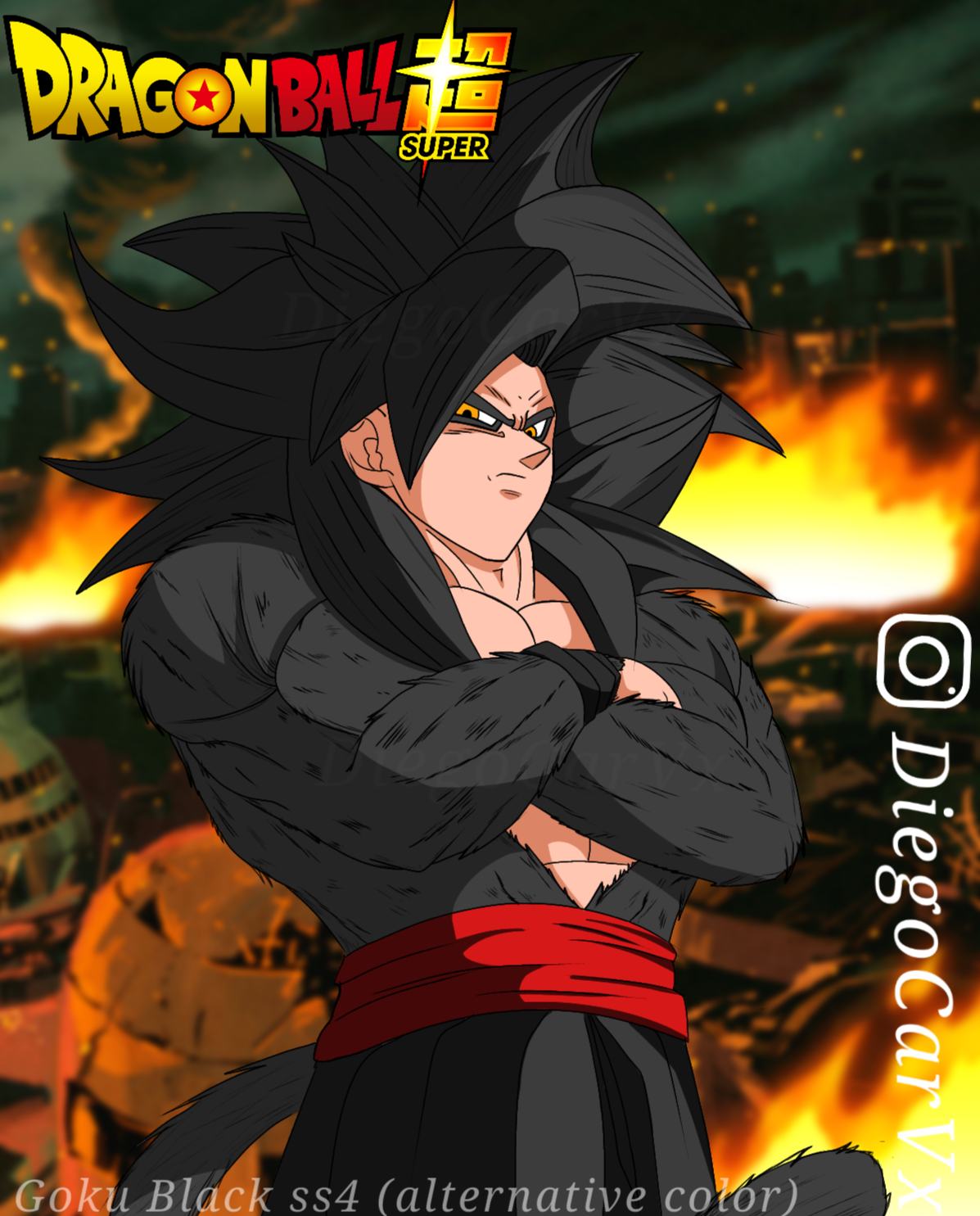 Goku Black Ssj4 (Delfixgt) by Delfixgt on DeviantArt
