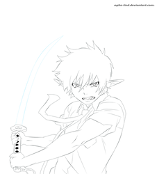 Okumura Rin lineart