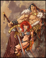 Sonja and Conan colors