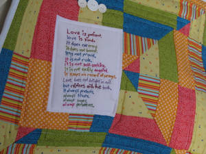 Love Quote Art Quilt